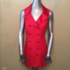 Vintage Rampage red blazer dress EUC